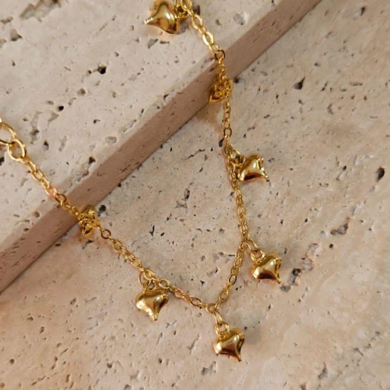 Pulseira Corações Mini