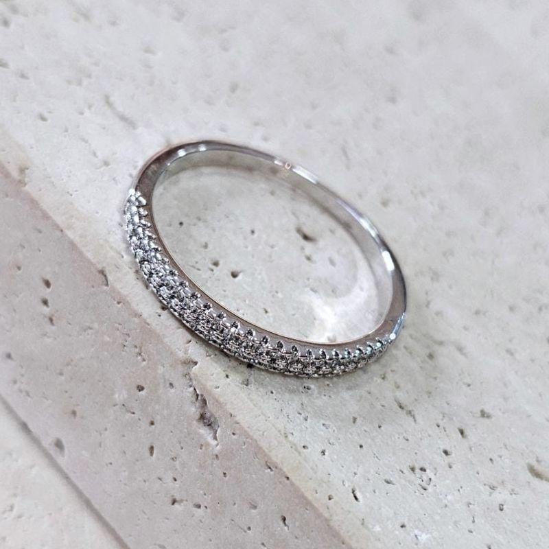 Anel Aparador Duplo Cravejado