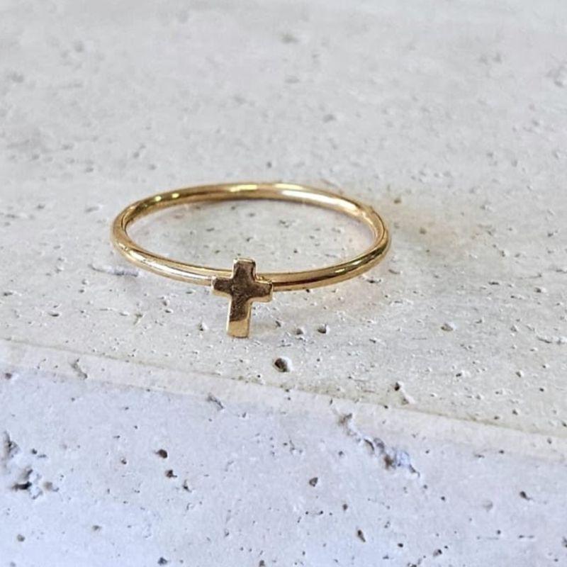 Anel Crucifixo Pequeno