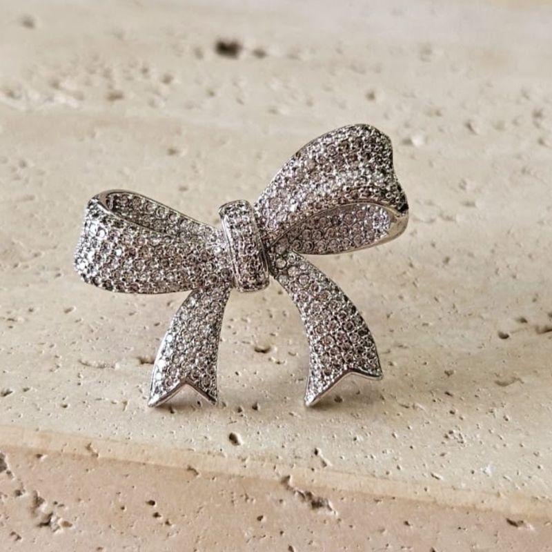 Anel Laço Grande Zircônia R