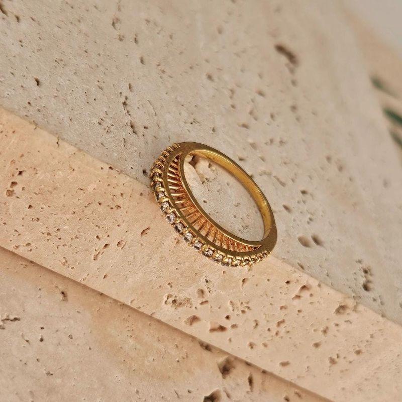 Anel Meia Aliança Alta