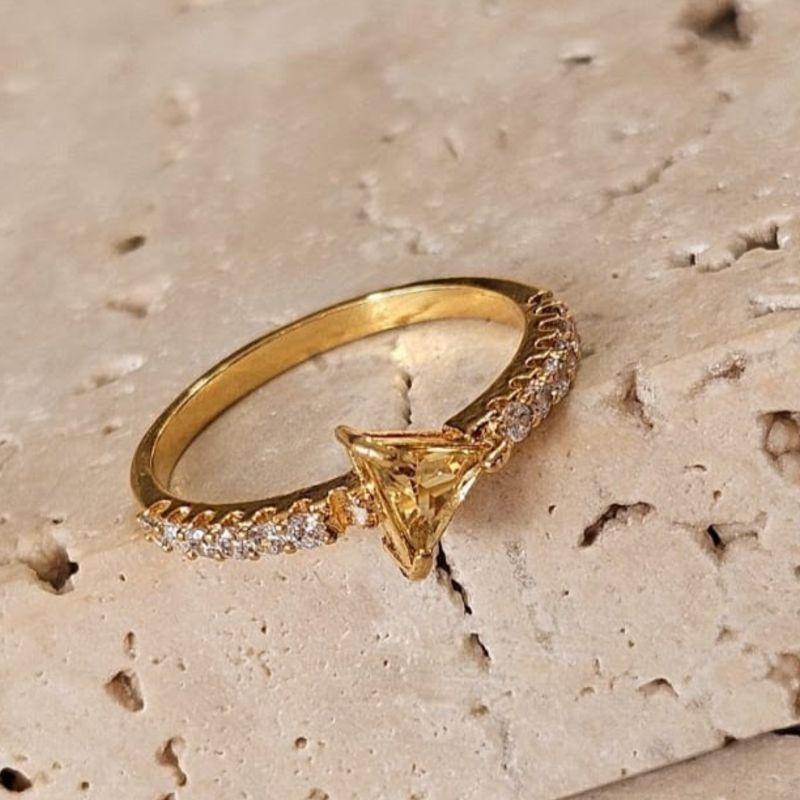 Anel Ponto de Luz Triangulo