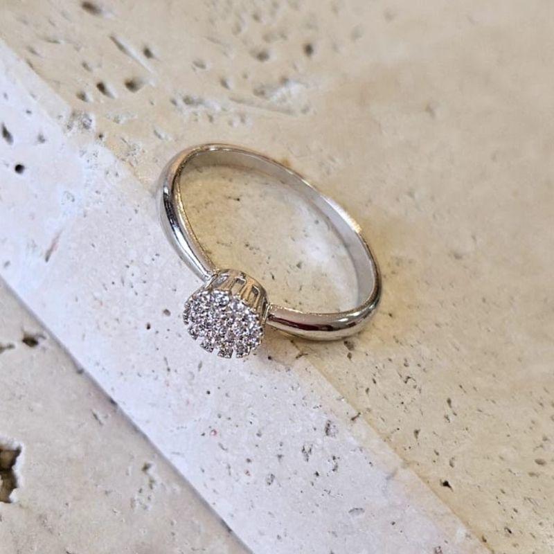 Anel Solitario Chuveirinho