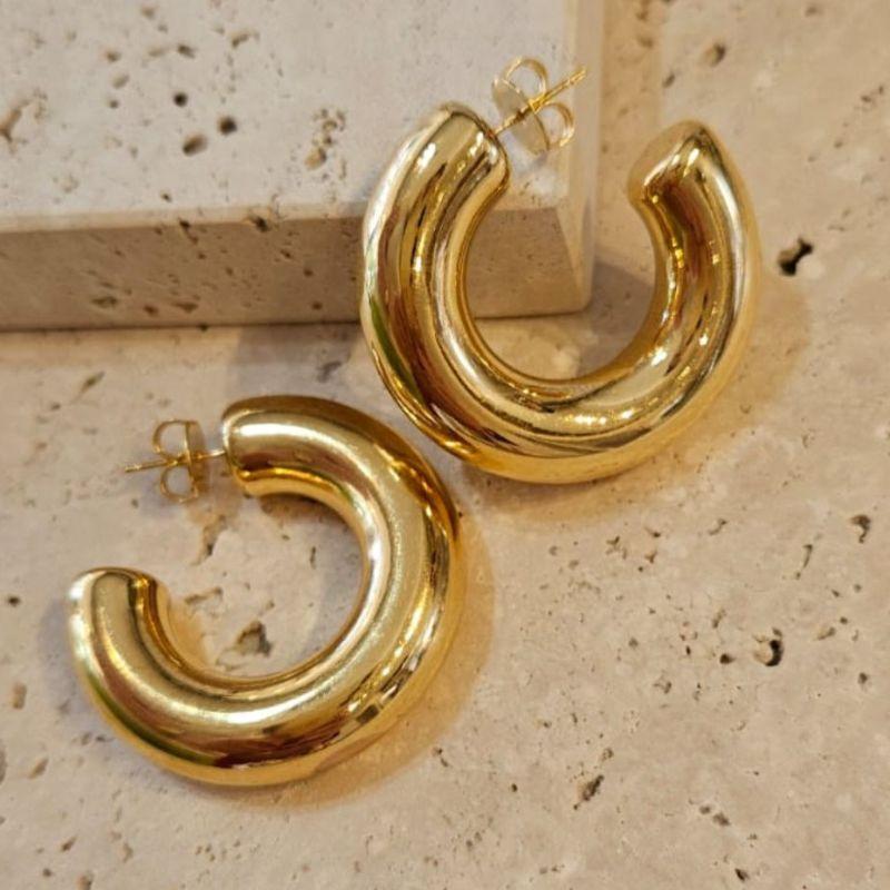 Brinco Argola Tubular Maxi