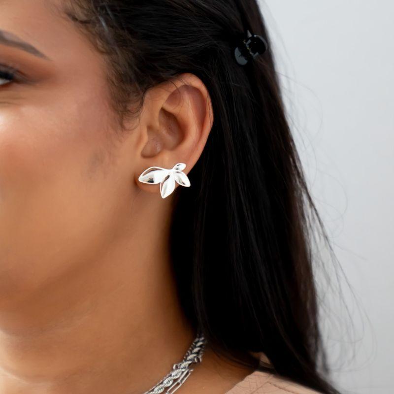 Brinco Meia Flor Média