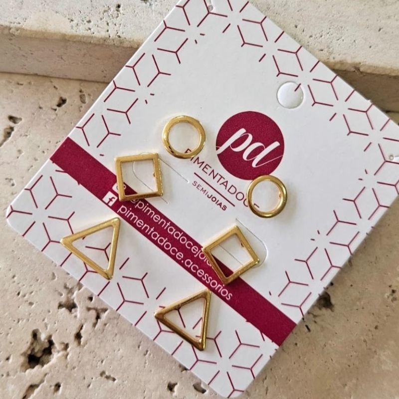 Brinco Trio Formas Geometricas Grande