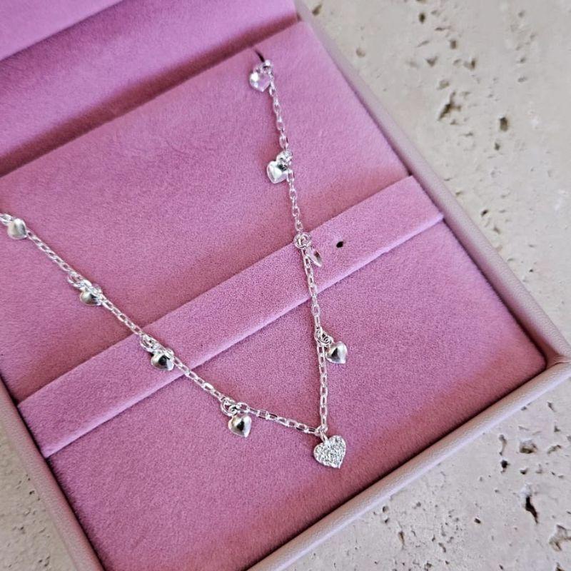 Choker Cartier 9 Corações 40cm