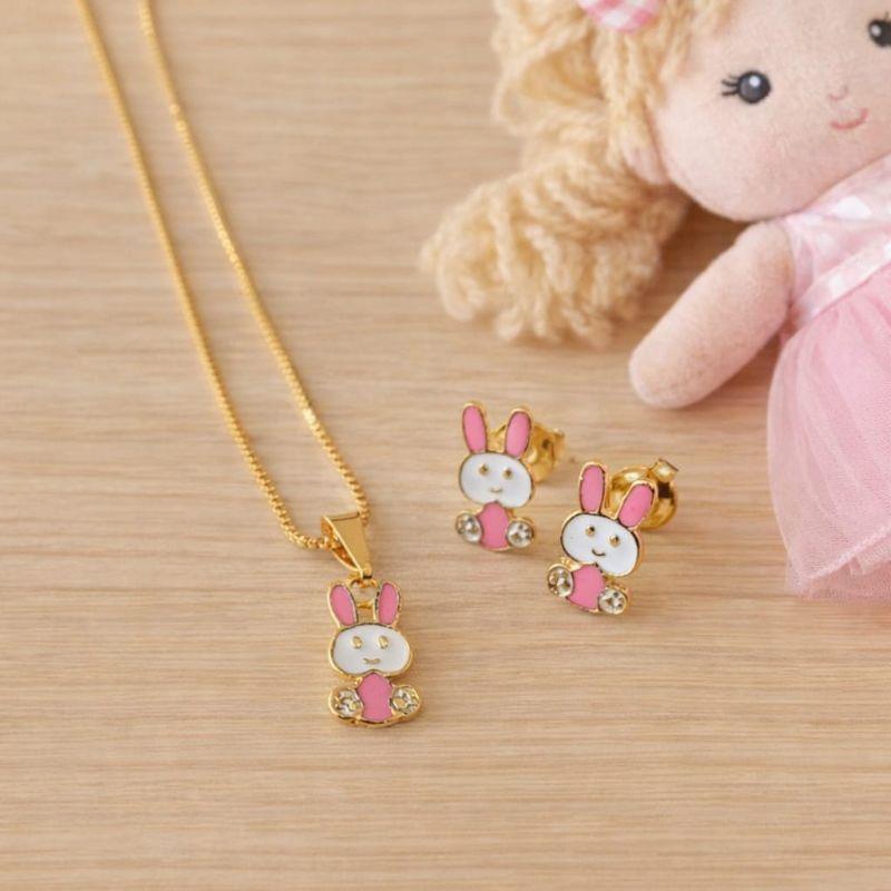 Conjunto Coelho com Resina 40cm