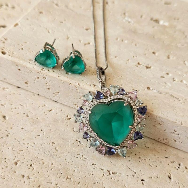 Conjunto Coração Luxo 45cm