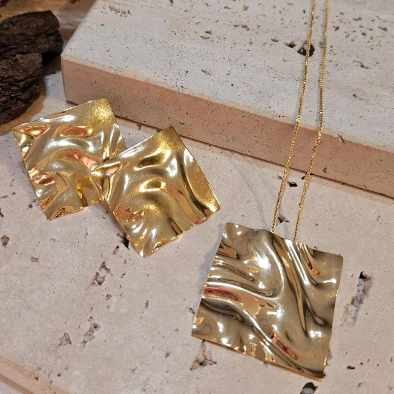 Conjunto Maxi Quadrado Orgânico 45cm