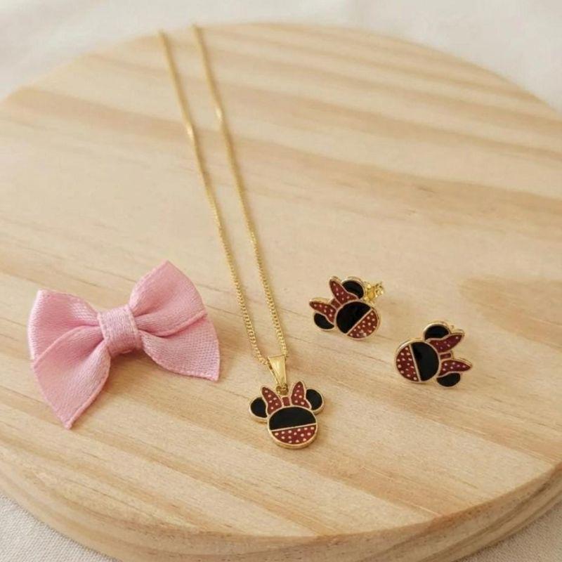 Conjunto Minnie com Resina 40cm