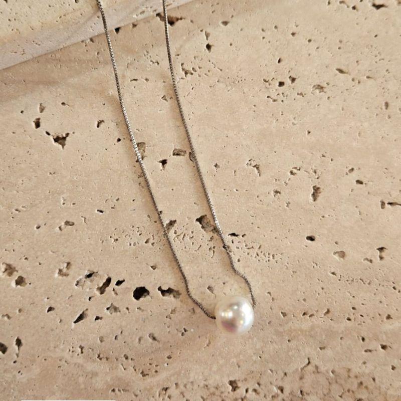 Gargantilha Perola Grande 45cm