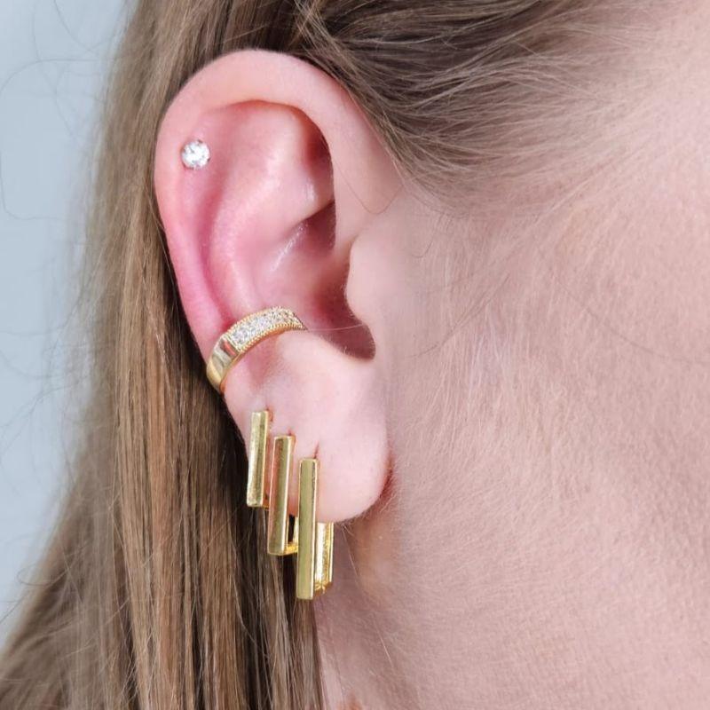 Piercing  Duas Fileiras de Zirconia