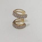 Piercing Fake Duplo Cravejado com Zirconia