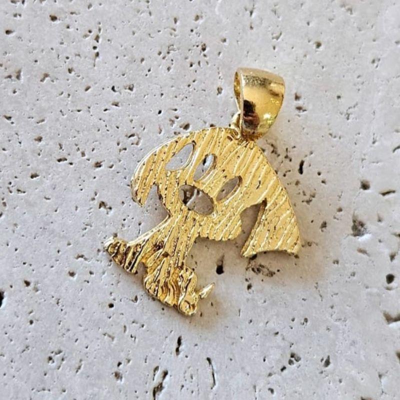 Pingente Cachorro Texturizado (2,0x1,9cm)