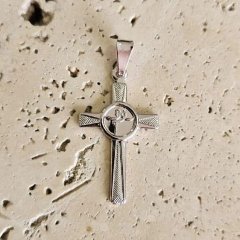 Pingente Crucifixo Fé (2,9x1,7cm)
