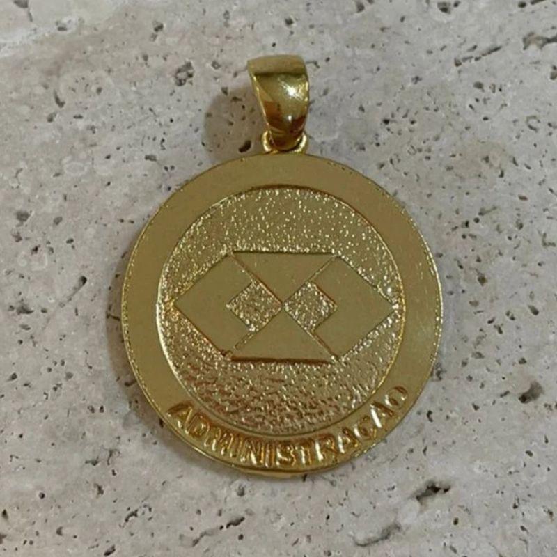 Pingente Medalhão Administração 2,7cm