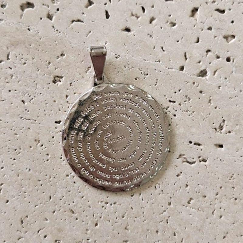 Pingente Pai NossoDiamantado 2,8cm