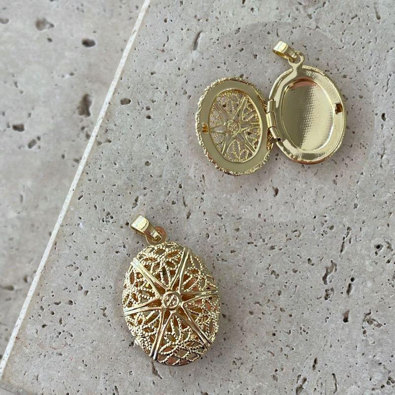 Pingente Relicario Oval (2,0x1,7cm)