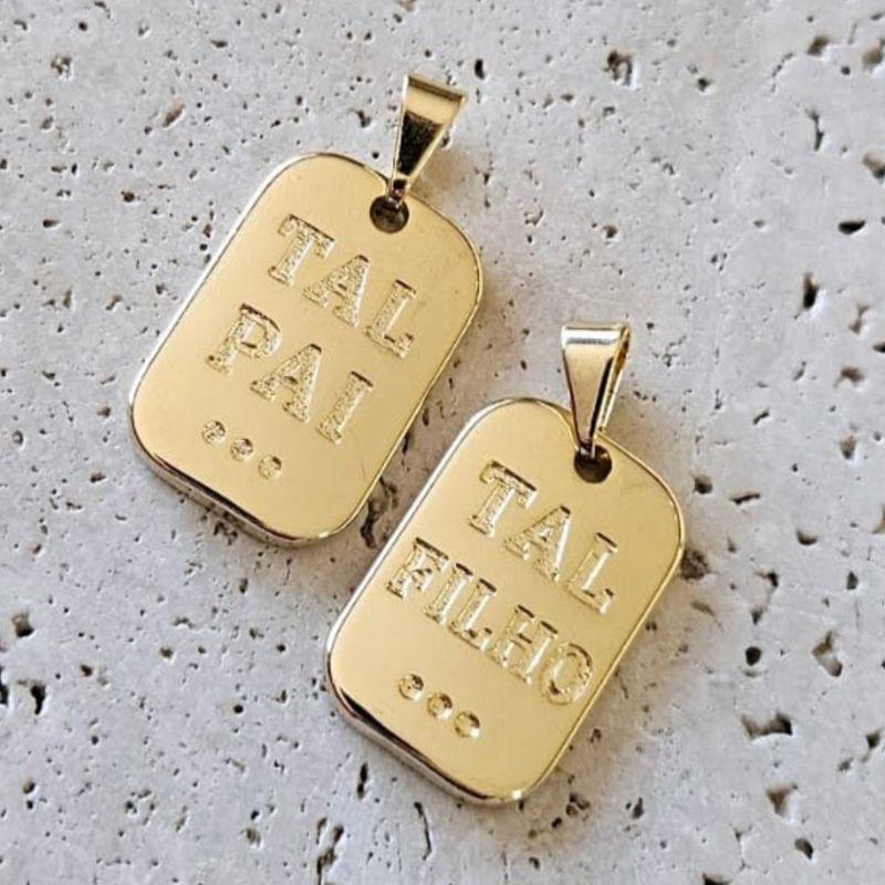 Pingente Tal Pai, Tal Filho (2,2x1cm)