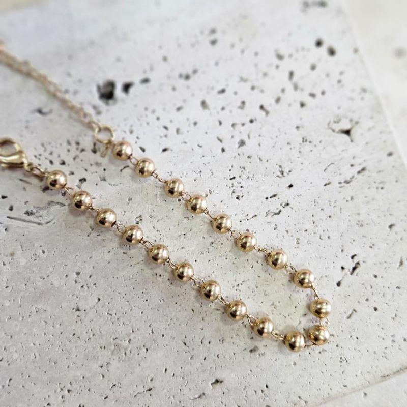 Pulseira Esferas 18cm