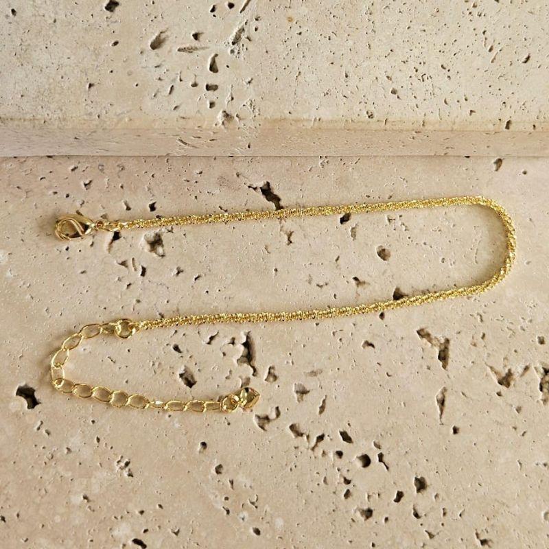 Pulseira Corrente Torcida 18cm