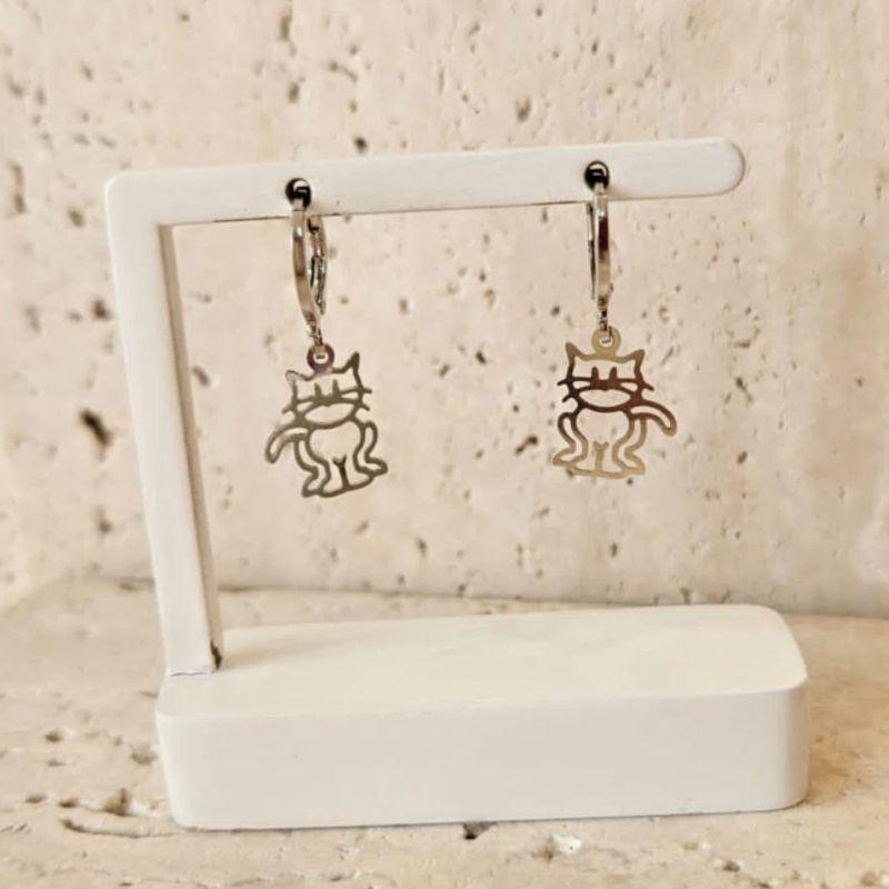 Brinco Argola Gatinho