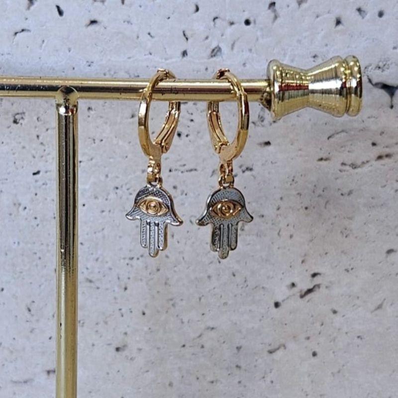 Brinco Argola Mão de Fatima