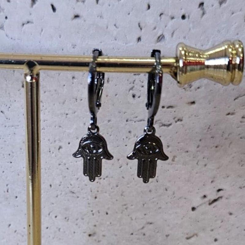 Brinco Argola Mão de Fatima G