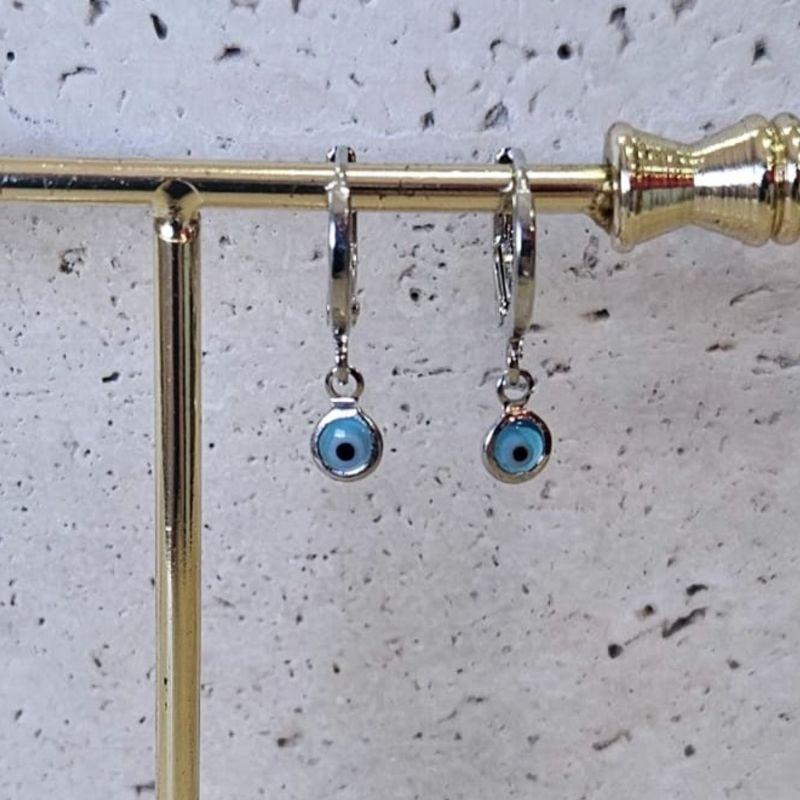 Brinco Argola Olho Grego Mini