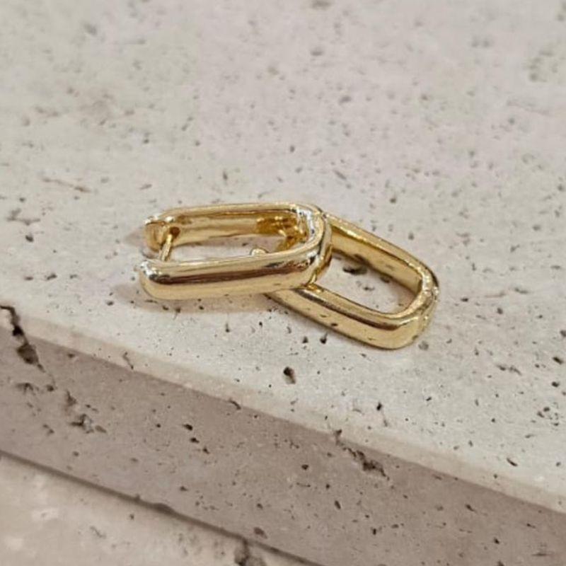 Brinco Argola Oval Lisa Pequena