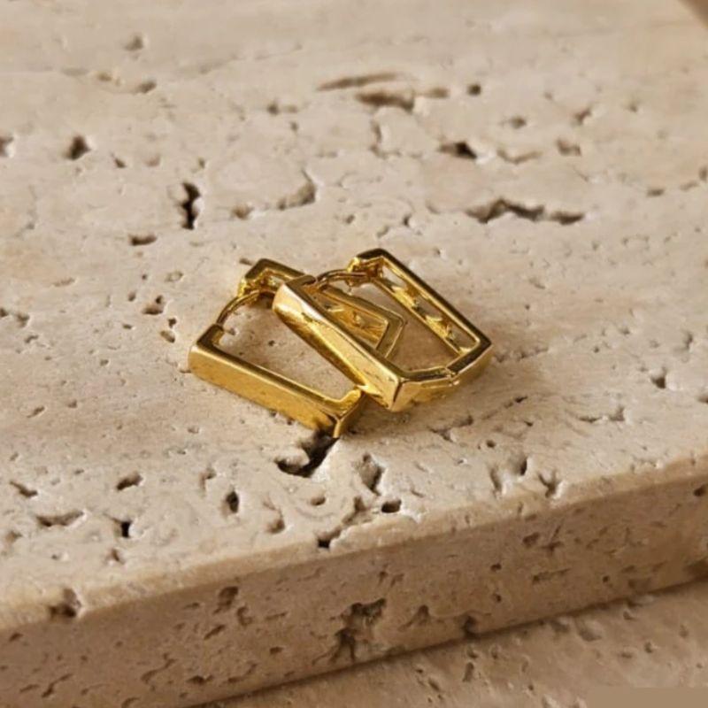 Brinco Argola Quadrada P