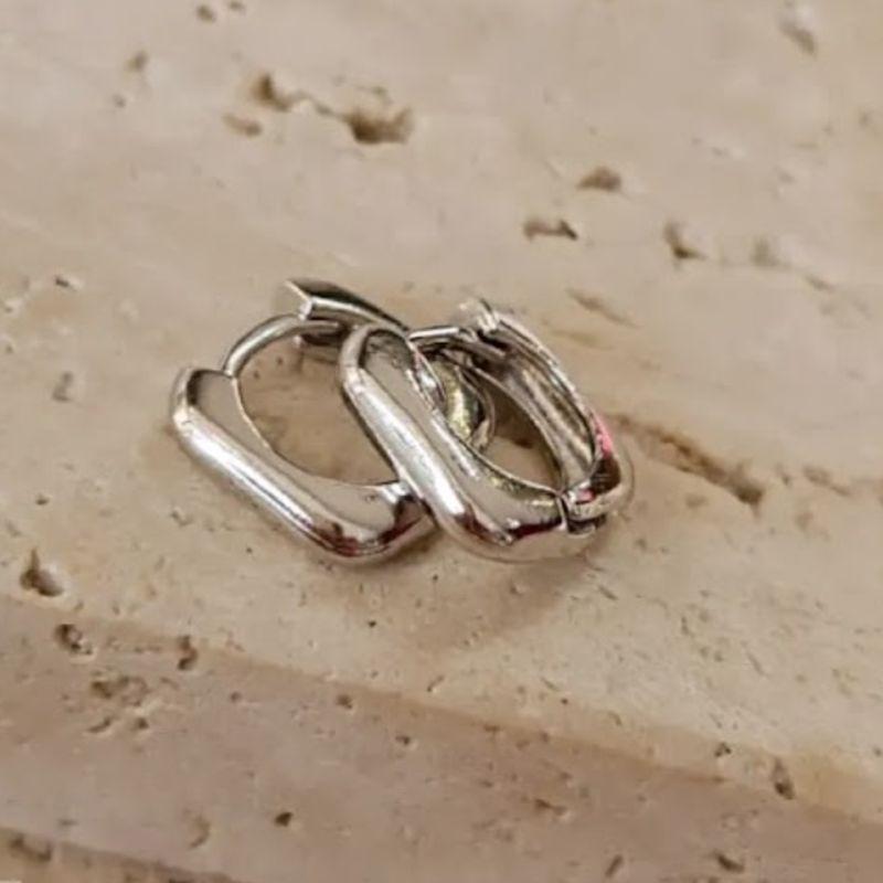 Brinco Argola Quadrada Pequena