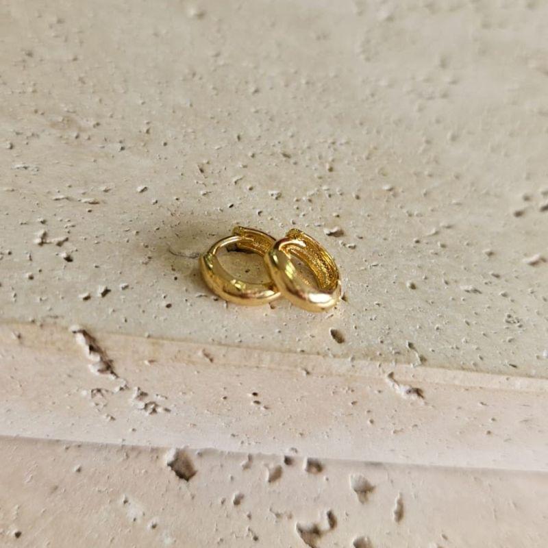 Brinco Argolinha Lisa Grossa Peq