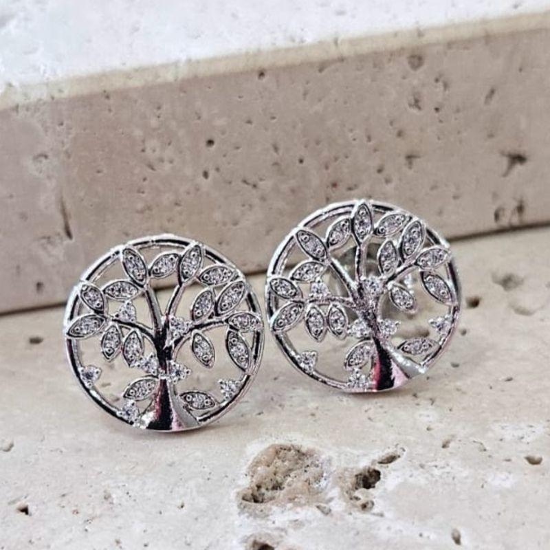 Brinco Arvore da Vida c/ Zirconia