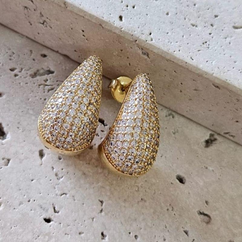 Brinco Gota Cravejada