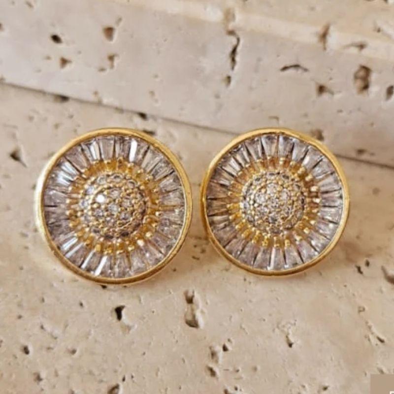 Brinco Pizza Cristal Navetes Laterais