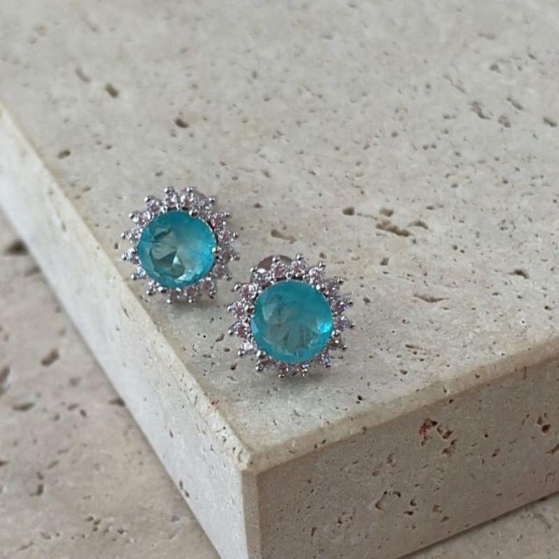 Brinco Redondo Ziconia Colorida Gde