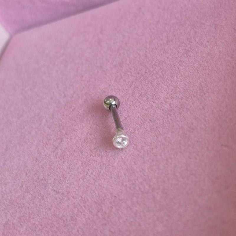 Piercing Ponto de Luz Cravação Inglesa 2mm