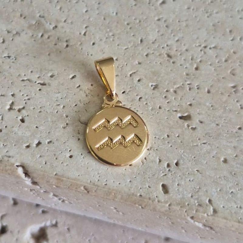 Pingente Signo Aquario 1cm