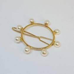 Presilha Aro com Pérolas