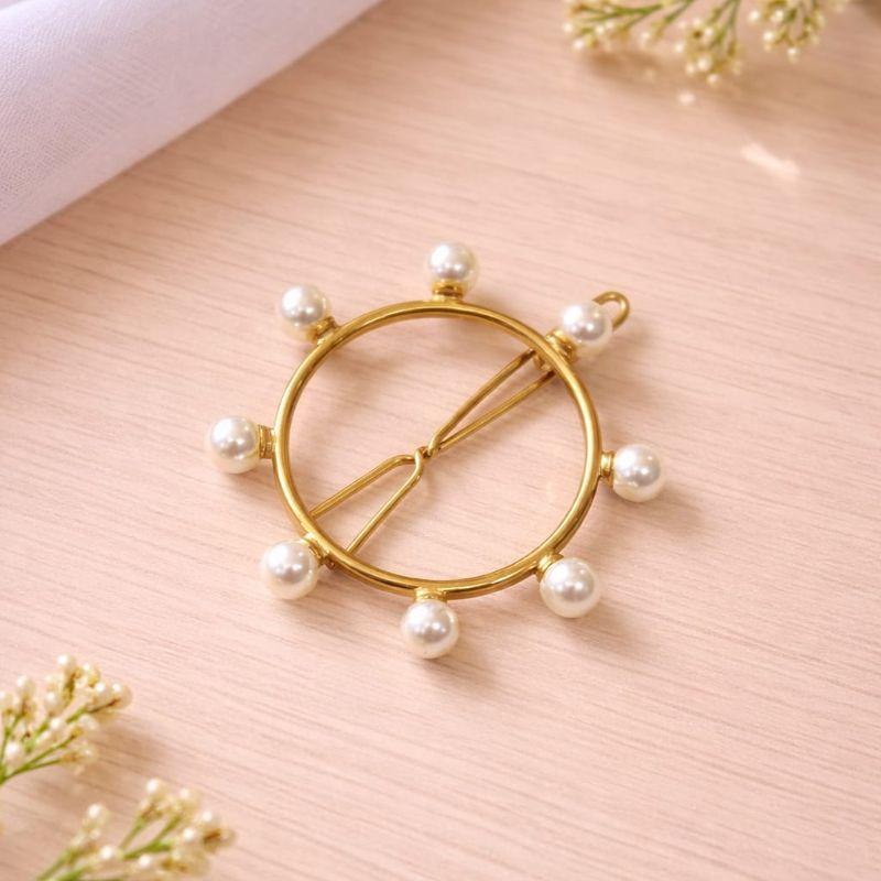 Presilha Aro com Pérolas