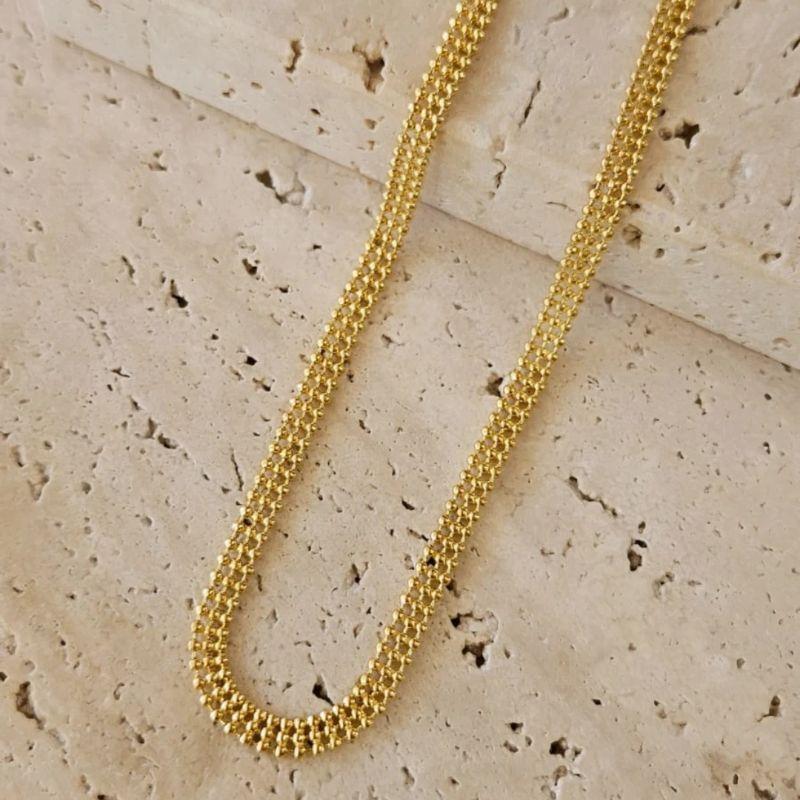 Choker Malha de Bolinhas