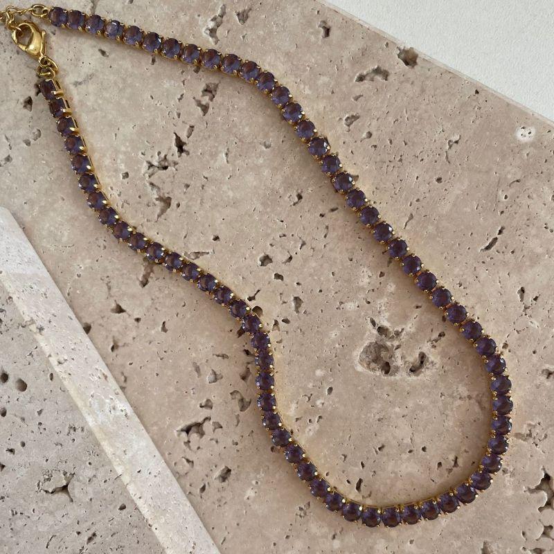 Choker Riveira Barriguinha Lilás