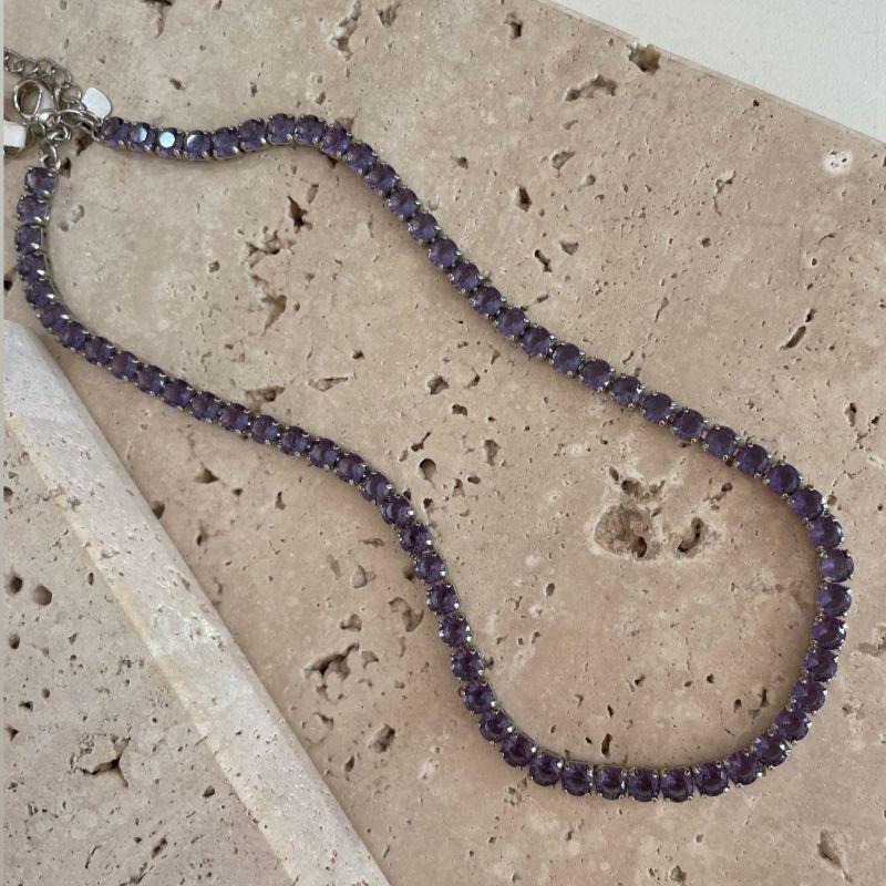 Choker Riveira Barriguinha Lilas R