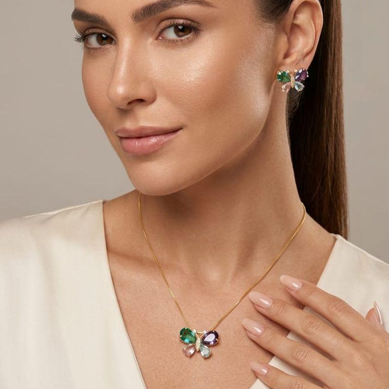 Conjunto Borboleta Colorida 50cm