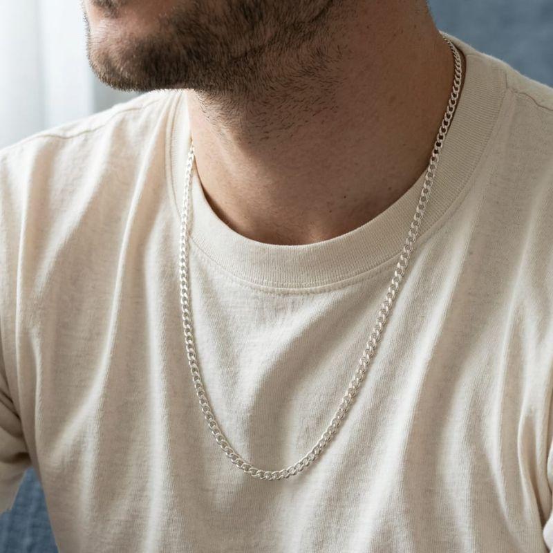 Corrente Elo Grumet 3mm 60cm Prata