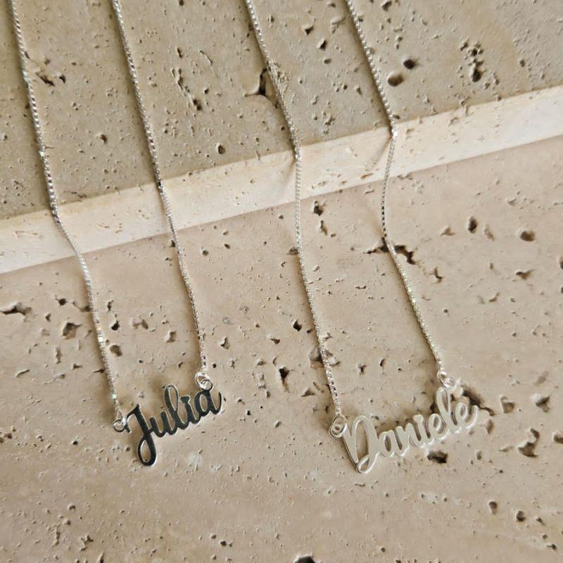 Gargantilha Nome Prata 925