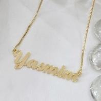 Gargantilha Nome Simples com Detalhe