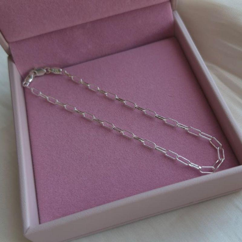 Pulseira Cartier 3mm Masculina 21cm Prata